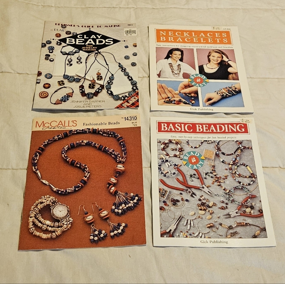 Vintage Bead/Jewelry Making Instructions (lot)
